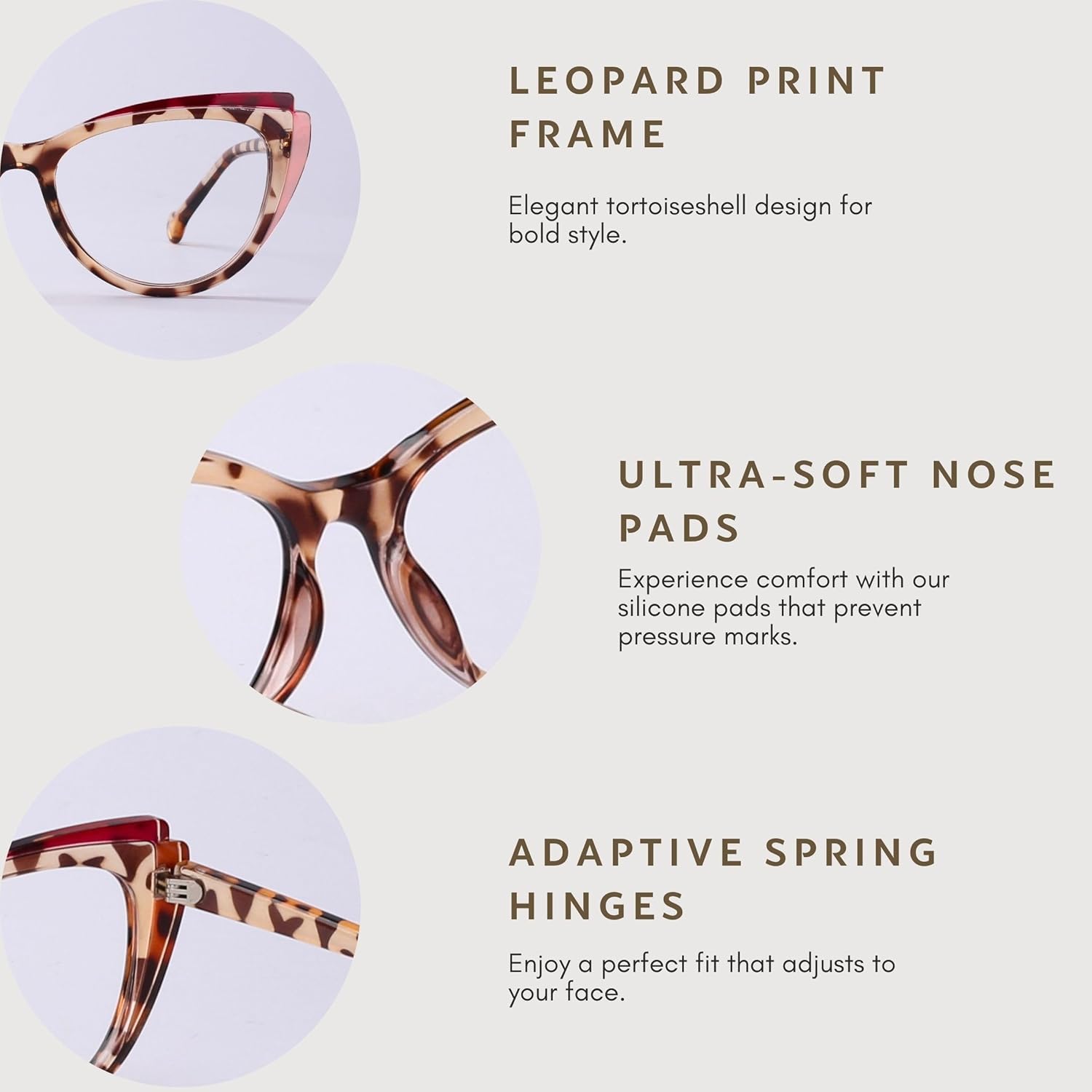 Blue Blockers Glasses for Women, Bluelight Glasses with Cat Eye Frame for Style, Comfort, Eye Strain Relief - Image 3