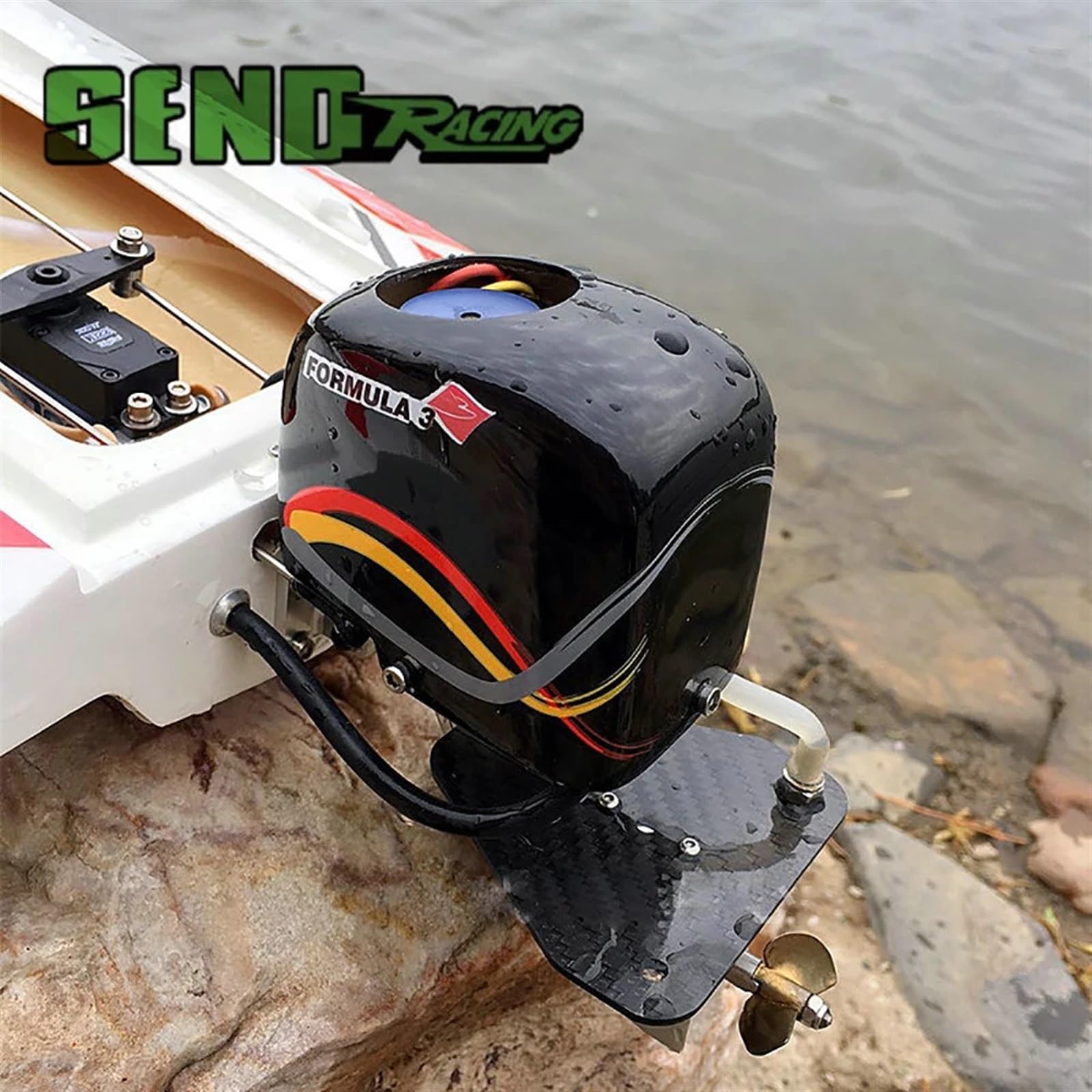 Moteur Sans Balais Bnineteenteam 2968 3800KV Avec Refroidissement Par Eau 29L – Pour Bateau RC 600-800mm, 4 Pôles, 1800W, Haute Performance