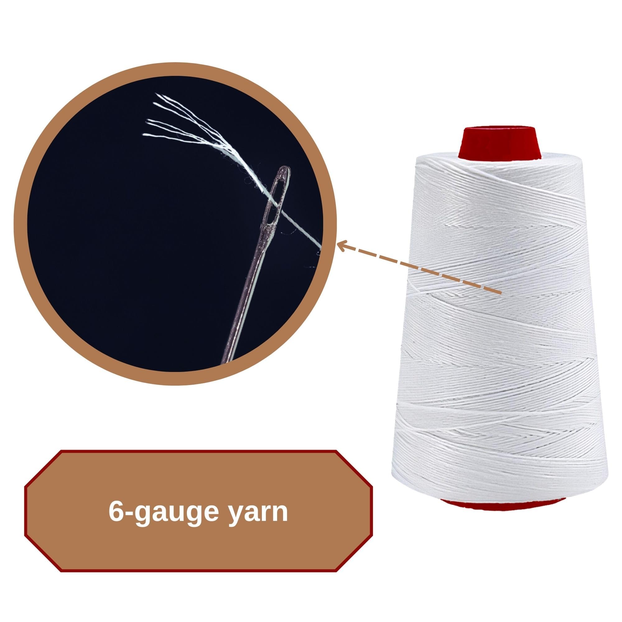 Filo da cucito resistente per mini macchine per chiudere borse, disponibile in 3, 6 e 12 rotoli, ad alta resistenza, di lunga durata, compatibile con macchine da cucire elettriche per borse portatili