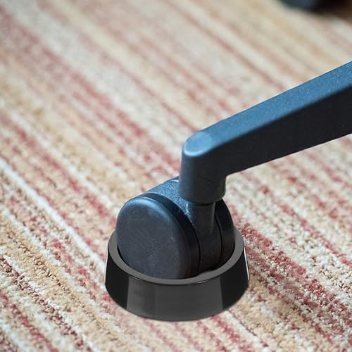 Miniatura 8 de DOITOOL Copas de goma para muebles, 4 posavasos antideslizantes para muebles, tapones redondos para ruedas, 1.9 pulgadas (negro)
