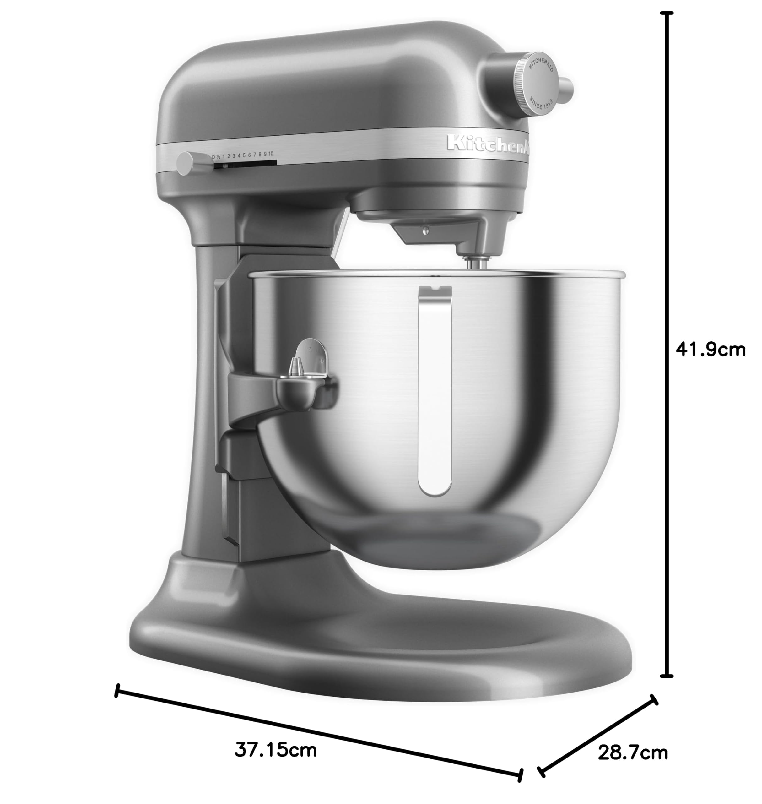 KitchenAid HEAVY DUTY PLANETARIA CON CIOTOLA SOLLEVABILE 6,6 L - ARGENTO PLACCATO 5KSM70JPXECU