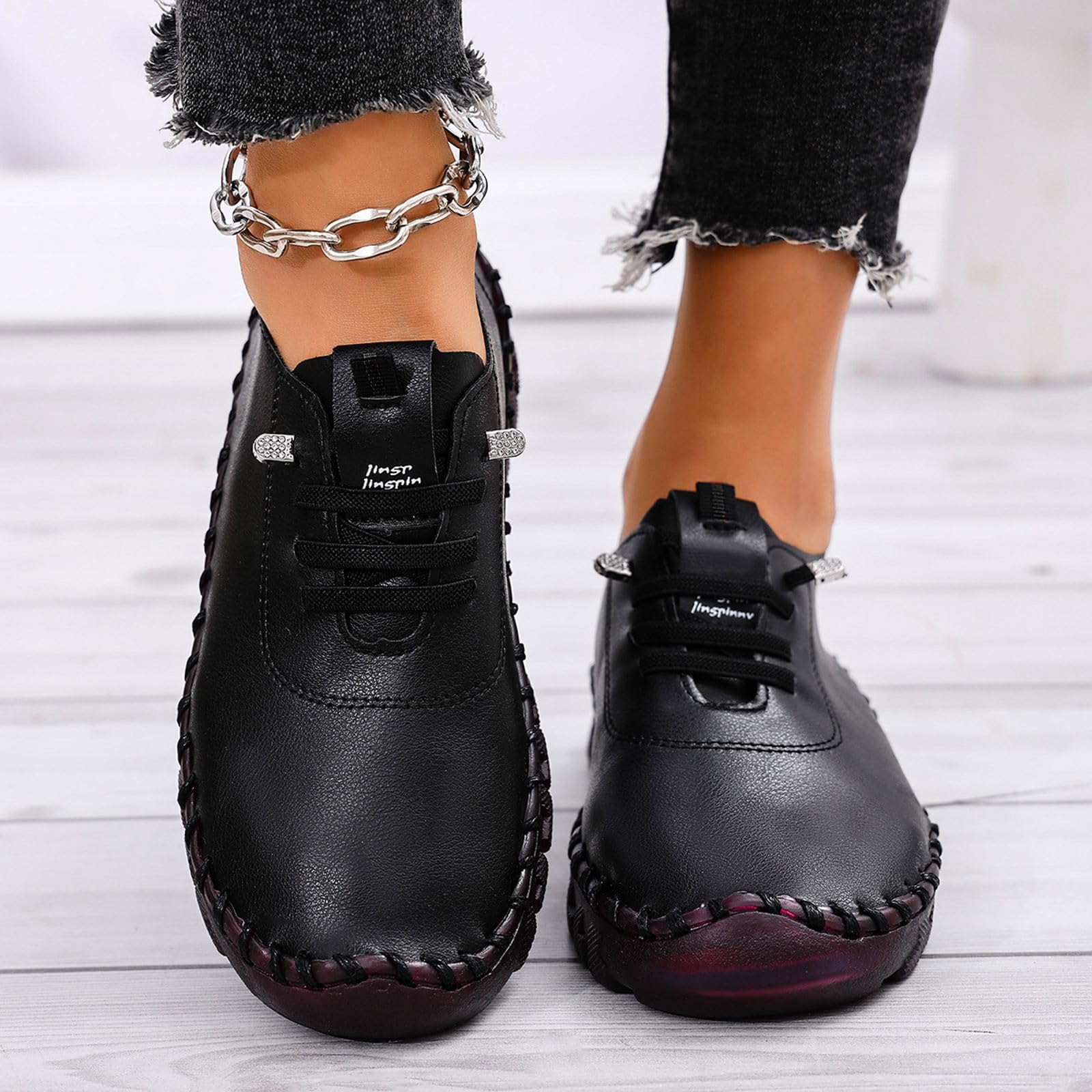 Chaussures orthopédiques Souples pour Femmes, Respirantes et tissées, Chaussures de Marche à Enfiler en, Soutien de la voûte Plantaire, Baskets à Destockage Femme Espadrilles