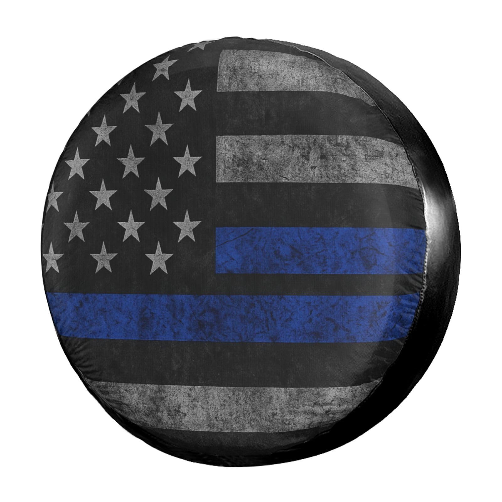 Dujiea Black American Flag Spare Tire Cover, Universal Wheel Tire Cover Waterproof Dust-Proof Tire Protectors for Trailer Rv SUV Truck Camper and Many Vehicle 14 15 16 17 Inch