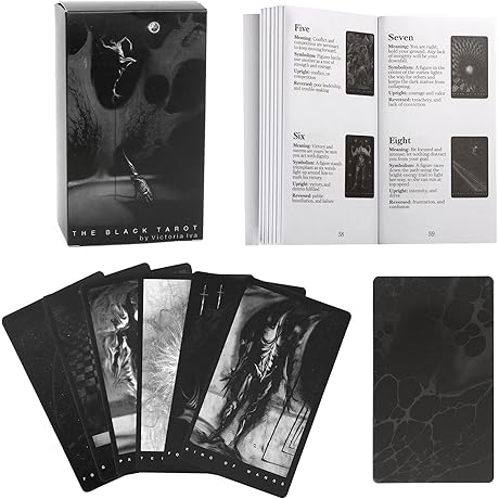 Da Brigh Black Tarot Deck: A Mystical Portal To The Deeper Self Featuring Intuitive Symbolism