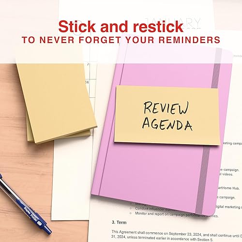 Miniatura 4 de Staples 105825 Stickies - Notas recicladas de 3 x 5 pulgadas, color amarillo, 12 blocs por paquete (S-35Yr12)