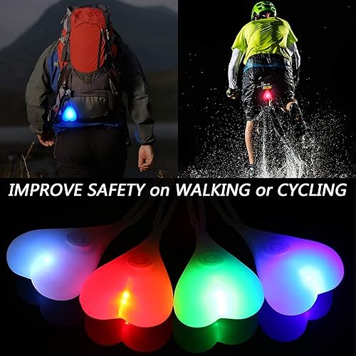 Miniatura 3 de Nuevo material LED bicicleta luz trasera brillante bicicleta bicicleta linterna seguridad reflectores accesorios impermeable 3 modos de luz