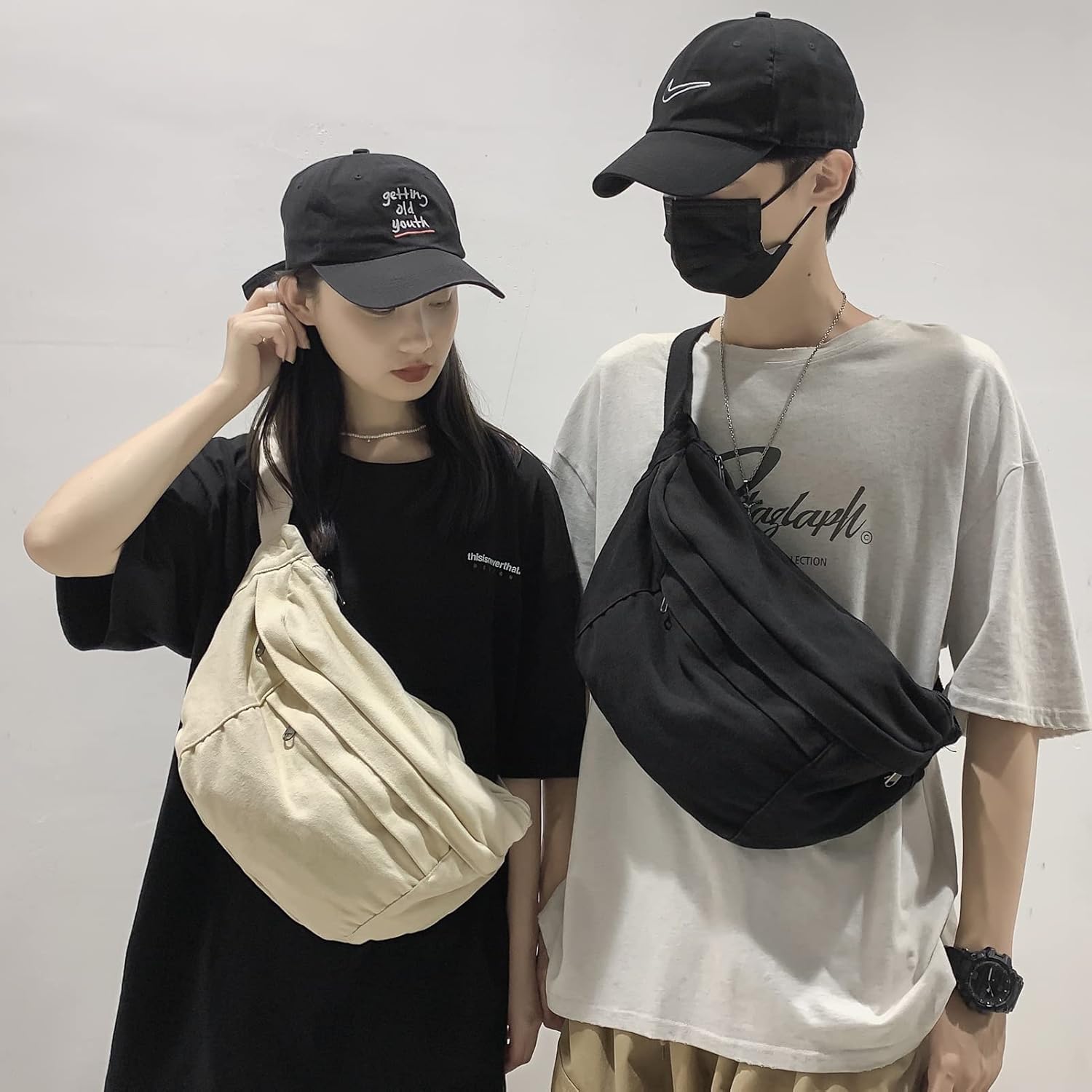 Crossbody Bag Fanny Pack for Women Men, Waist Pack Large Chest Bag with Adjustable Strap for Workout Travel Sports Running(Green) - Image 9