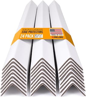 36" x 2" x 2" Reinforced Cardboard Edge Protectors, Pack of 24