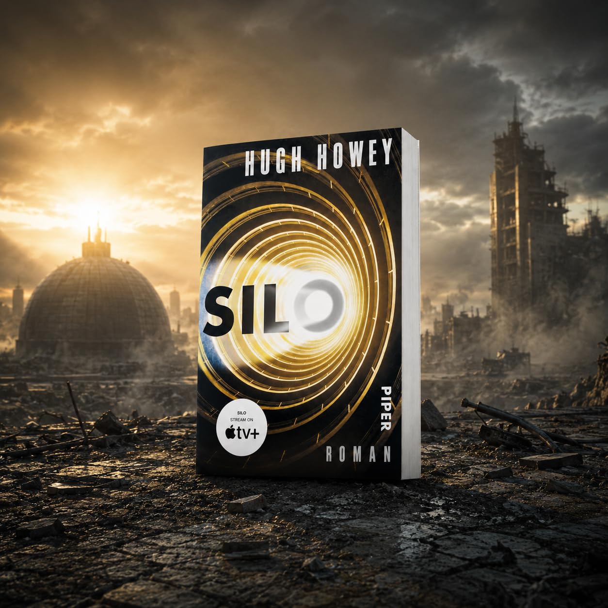Hugh Howey - Silo Reihe Band 1-3: Silo, Level & Exit - Science Fiction Bücher Bundle über Endzeit, Apokalypse, Dystopie - Fantasy Romane zur Apple TV+ Serie auf Deutsch mit exklusivem Lesezeichen