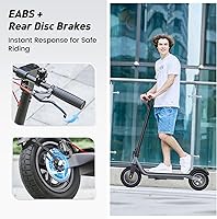 Vista 39 de Patinete eléctrico para adultos y niños grandes, alcance de 23/21 millas, velocidad máxima de 22/18 MPH, potente motor de 650/500/350 W, neumáticos