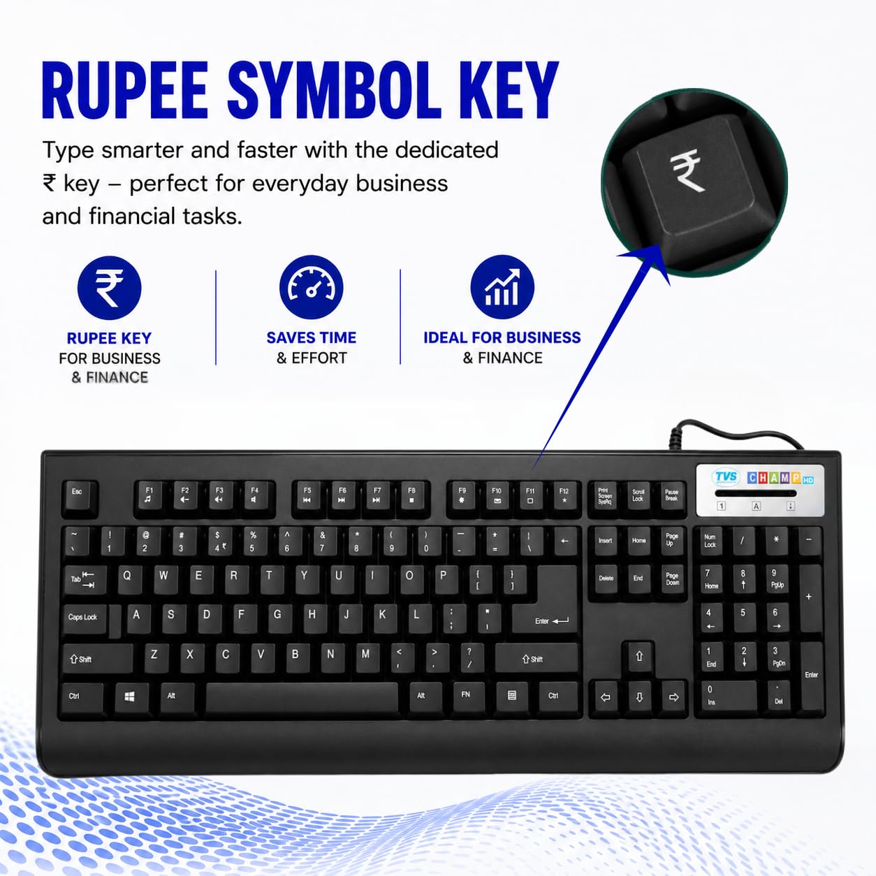 TVS ELECTRONICS Champ HD Keyboard - USB Wired -4 TVS ELECTRONICS Champ HD Keyboard - USB Wired -4