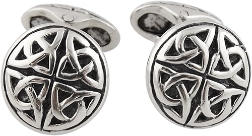 FashionJunkie4Life Gemelos para hombre, plata de ley 925, 1 par