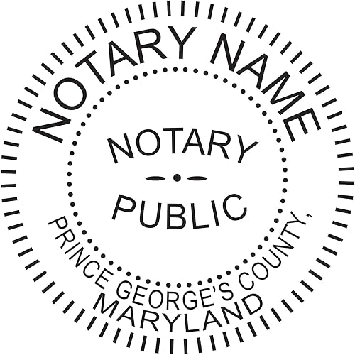 Miniatura 5 de Paquete de sellos de notario rosa y sello autoentintado | Maryland