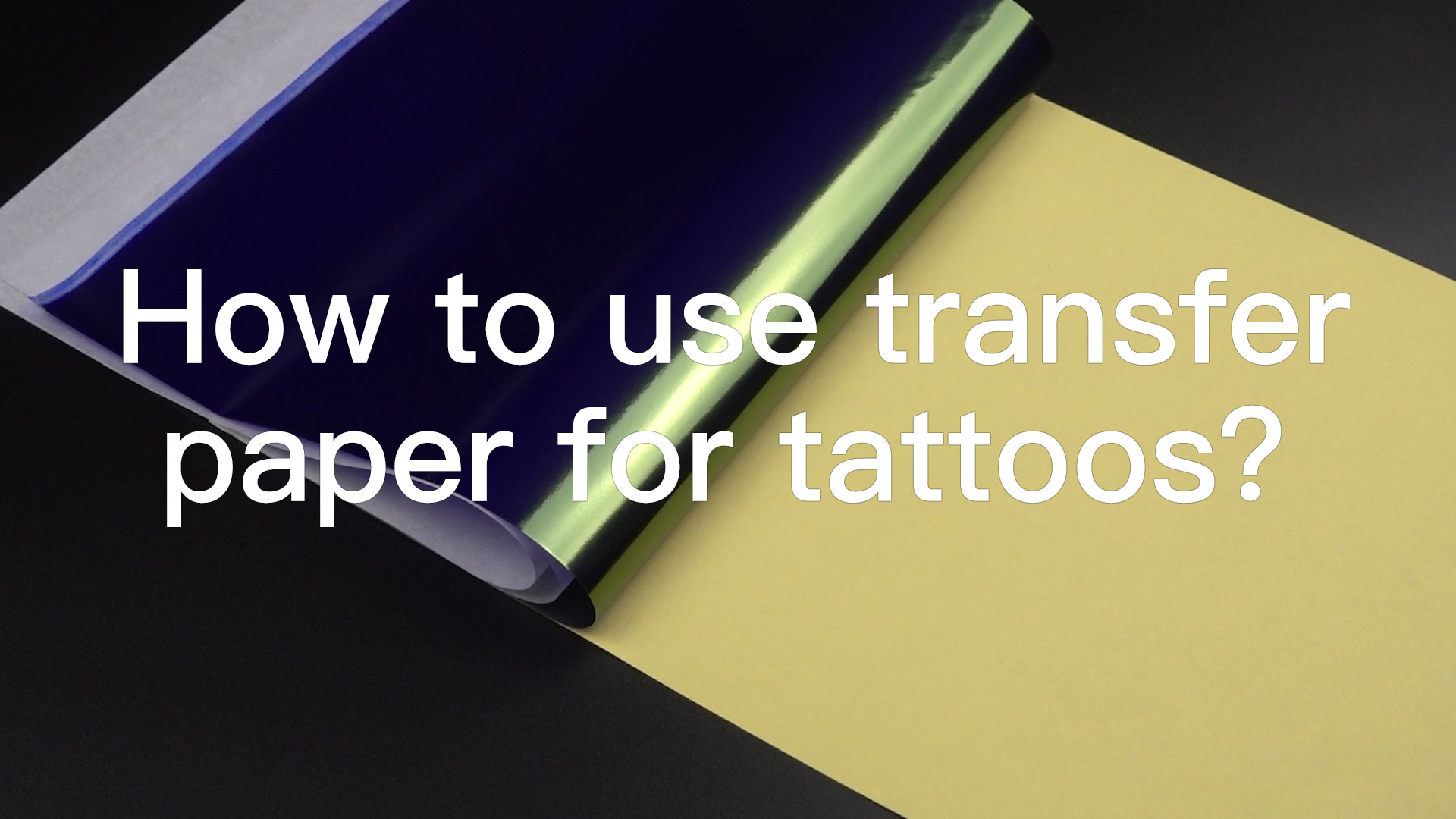 Watch How to use Flutain transfer paper for tattoos? on Amazon Live