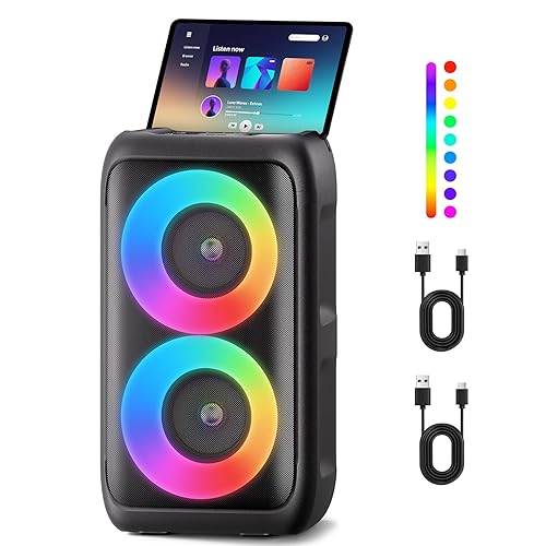 Bluetooth Speaker with 2 Wireless Microphones - Big Party Speaker