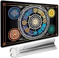 Vista 11 de Juego de mesa MTG de 14 x 24 pulgadas, compatible con alfombrillas de juego OCG CCG RPG TCG (Sakura rosa)