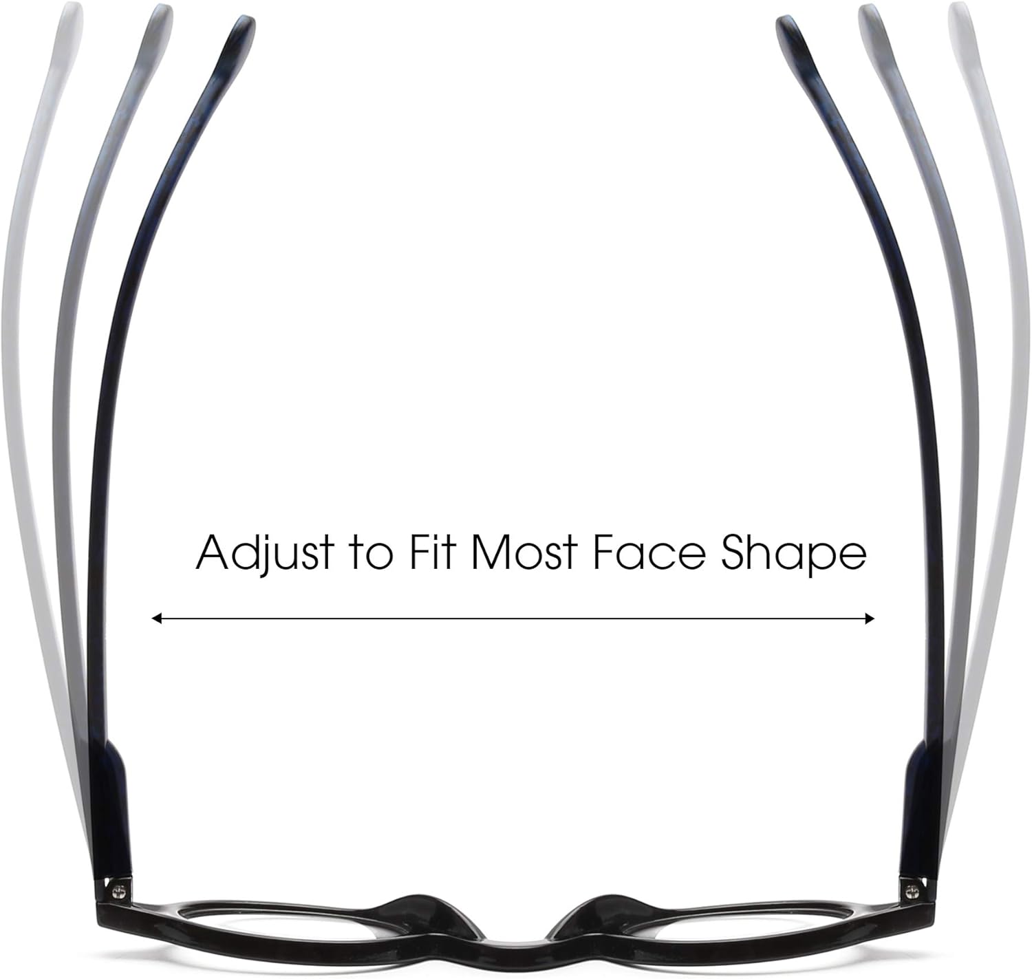 JM Set of 4 Retro Round Reading Glasses Spring Hinge Readers Men Women Glasses for Reading 4 Pack Mix - Image 4