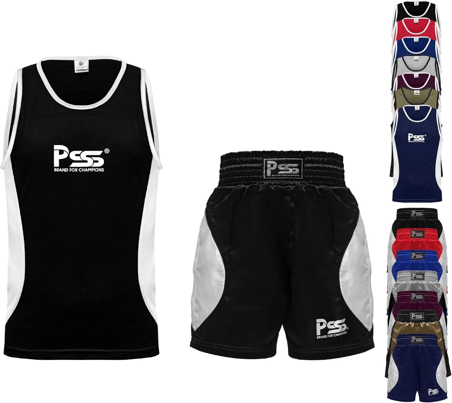 PSS Ultimate Kids Boxing Uniform Set of 2 Pieces Light Weight Breathable Boxing Student Uniform for Ages 3-14 Year