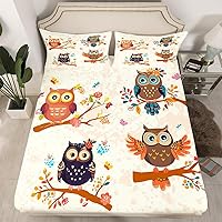 Vista 9 de Erosebridal Juego de ropa de cama tamaño matrimonial, diseño de arcoíris Kawaii para niños y niñas, diseño de catoon de estrellas lindas, funda