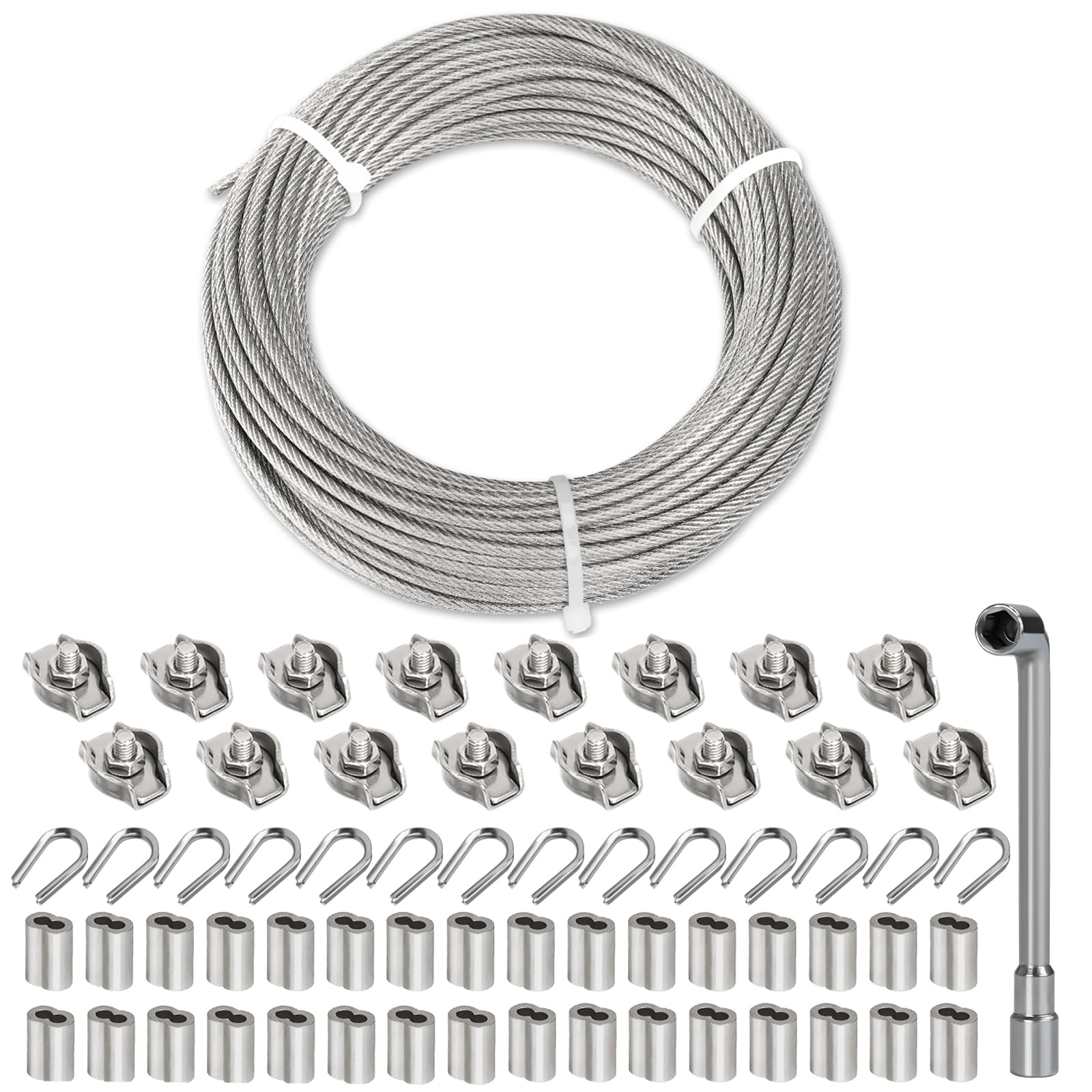 Fune Acciaio Inox 3mm X 15m - 7x7, V4A AISI 316, Per Barche E Fissaggi - Foto 4