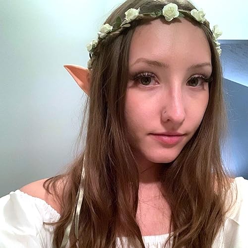 Miniatura 7 de yuntop 2 pares de orejas de látex para cosplay, hada, duende, duende, elfo, fiesta