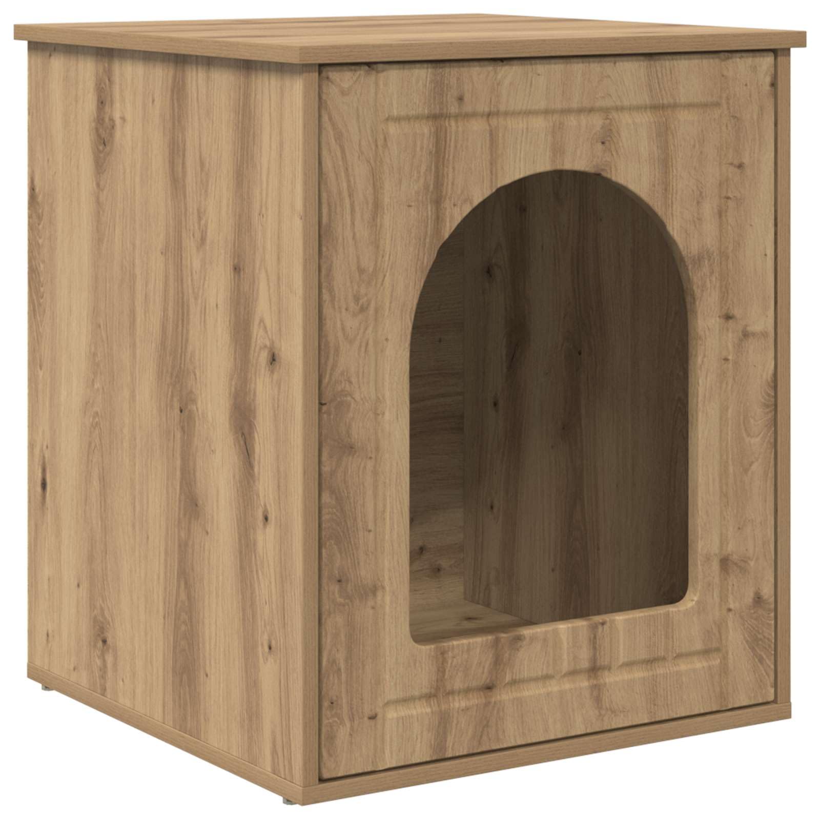 Maison pour chat design en bois de chêne au style contemporain