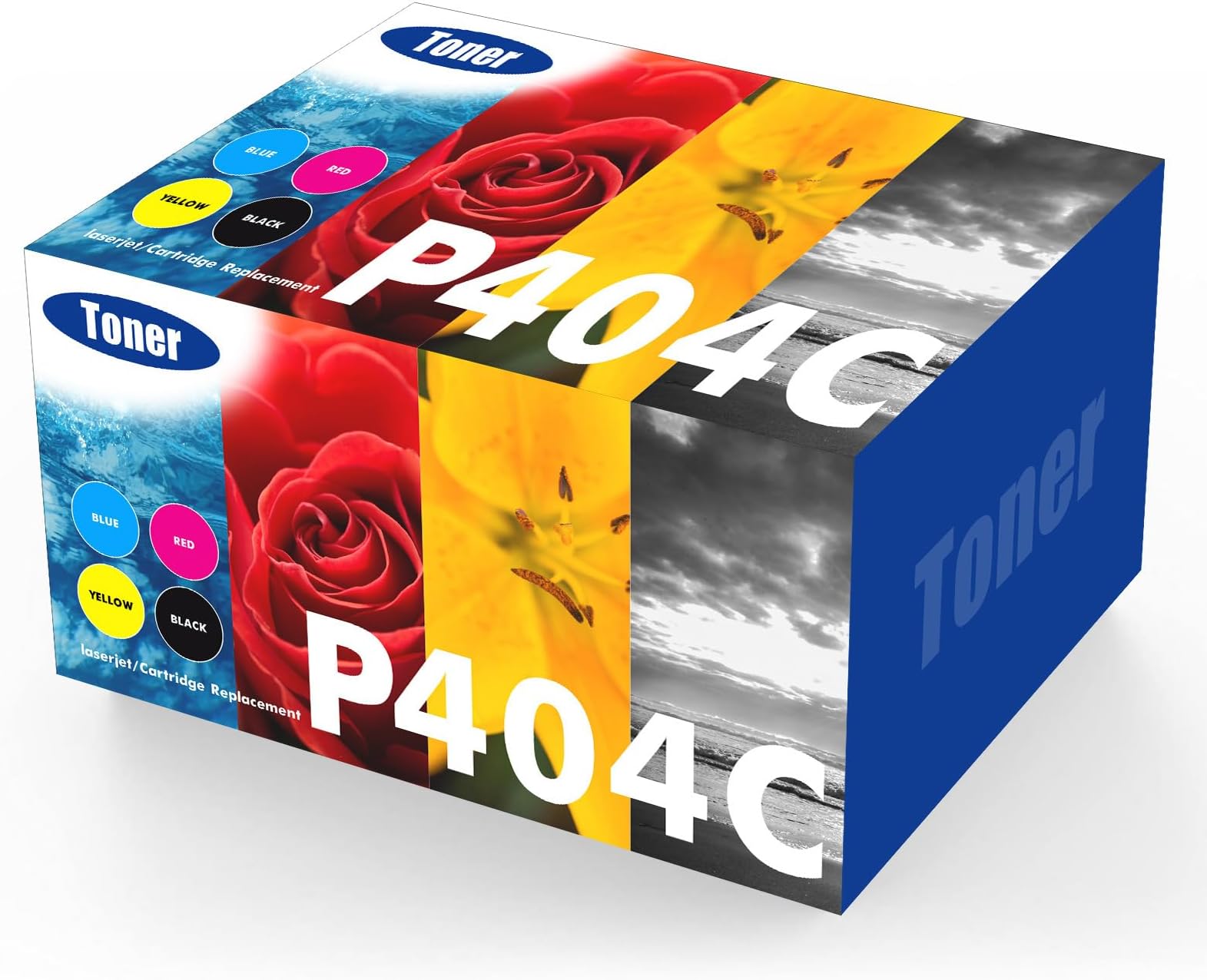 4 Pack CLT-P404C P404C K404S for Samsung C430w Toner Cartridge Xpress SL C480w C480fw C480fn C430 C480 C43x C48x CLT-K404S CLT-C404S CLT-M404S CLT-Y404S Black Cyan Yellow Magenta