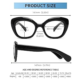 JM 2 Pack Cat-Eye Bifocal Reading Glasses for Women, Blue Light Blocking Computer Readers with Spring Hinge, Black & Tortoise +1.0