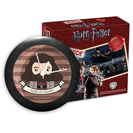 Epic Stuff - Harry Potter -Rubeus Hagrid Chibi Table Clock, Birthday Gift/Official Licensed by Warner Bros, USA