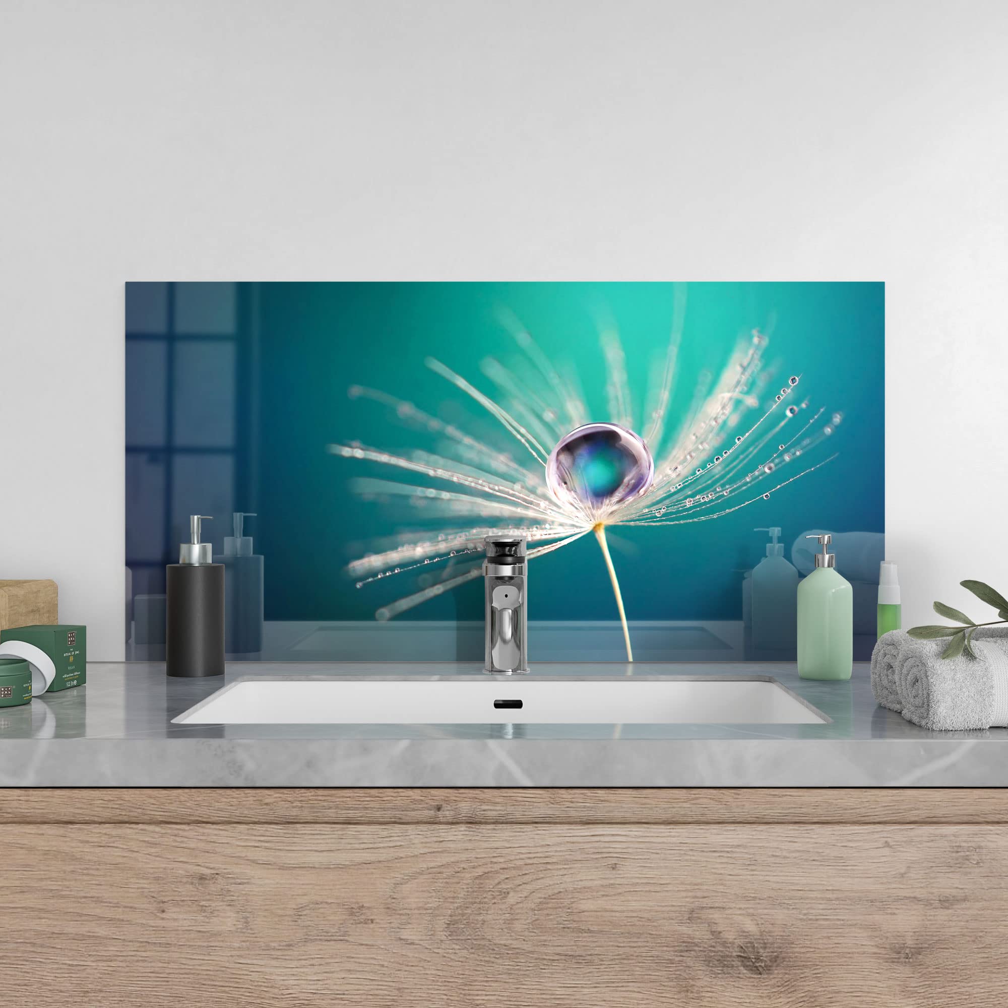 CRÉDENCE DE CUISINE en verre Panneau Paroi 100x50 Animaux Montagnes