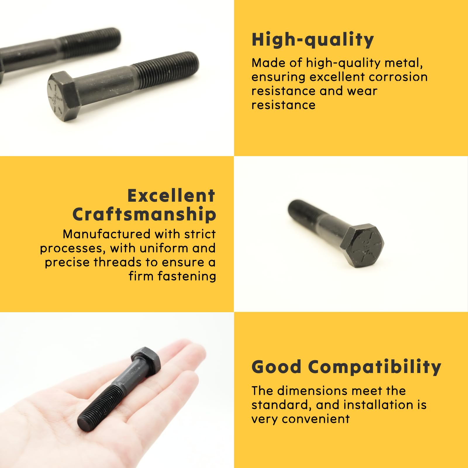 Vite Per Lama Tosaerba Ø9.5mm 51mm - Compatibile Con Castelgarden, Snapper, Stiga, Honda - Foto 6