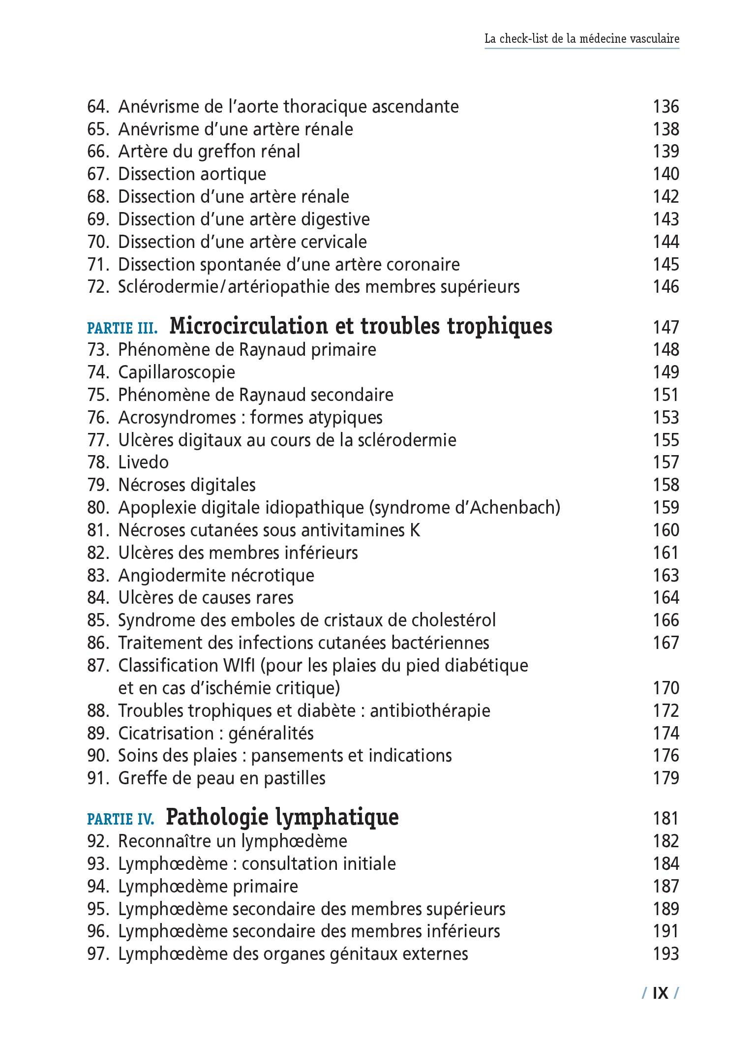 La check-list de la médecine vasculaire (2e édition)