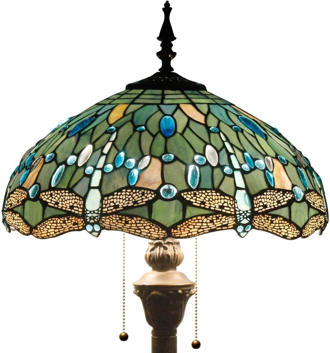 WERFACTORY Tiffany Lamp Series Stained Glass Style Lampshade Decorative Living Room Bedroom