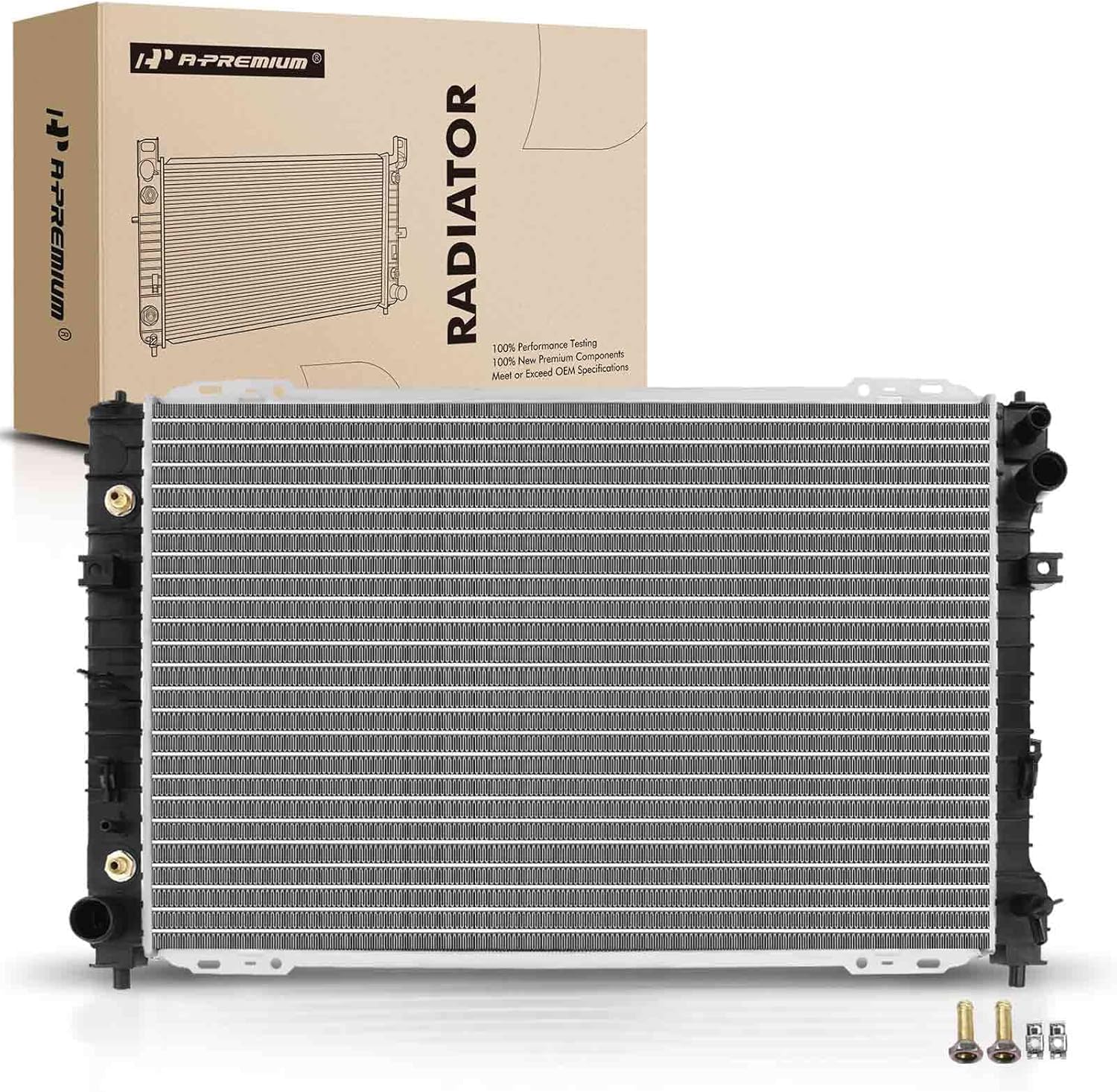 A-Premium Engine Coolant Radiator with Transmission Oil Cooler Compatible with Ford Escape 2001-2007 & Mazda Tribute 2001-2006 & Mercury Mariner 2005-2007, V6 3.0L Only, Replace# YL8Z8005LB, ZZC215200