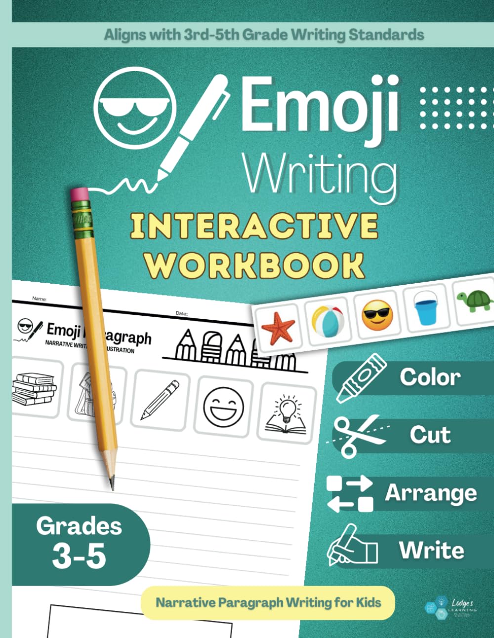 Emoji Writing: Interactive Narrative Paragraph Writing for Kids (Grades 3rd, 4th, and 5th): 20 Interactive Emoji-Themed Paragraph Writing Activities for Kids