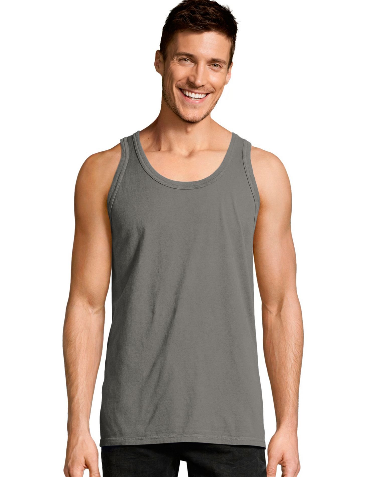 Hanes Mens Originals Tri-Blend Tank Top, Lightweight Tanks for Men, Sleeveless Tank Shirt