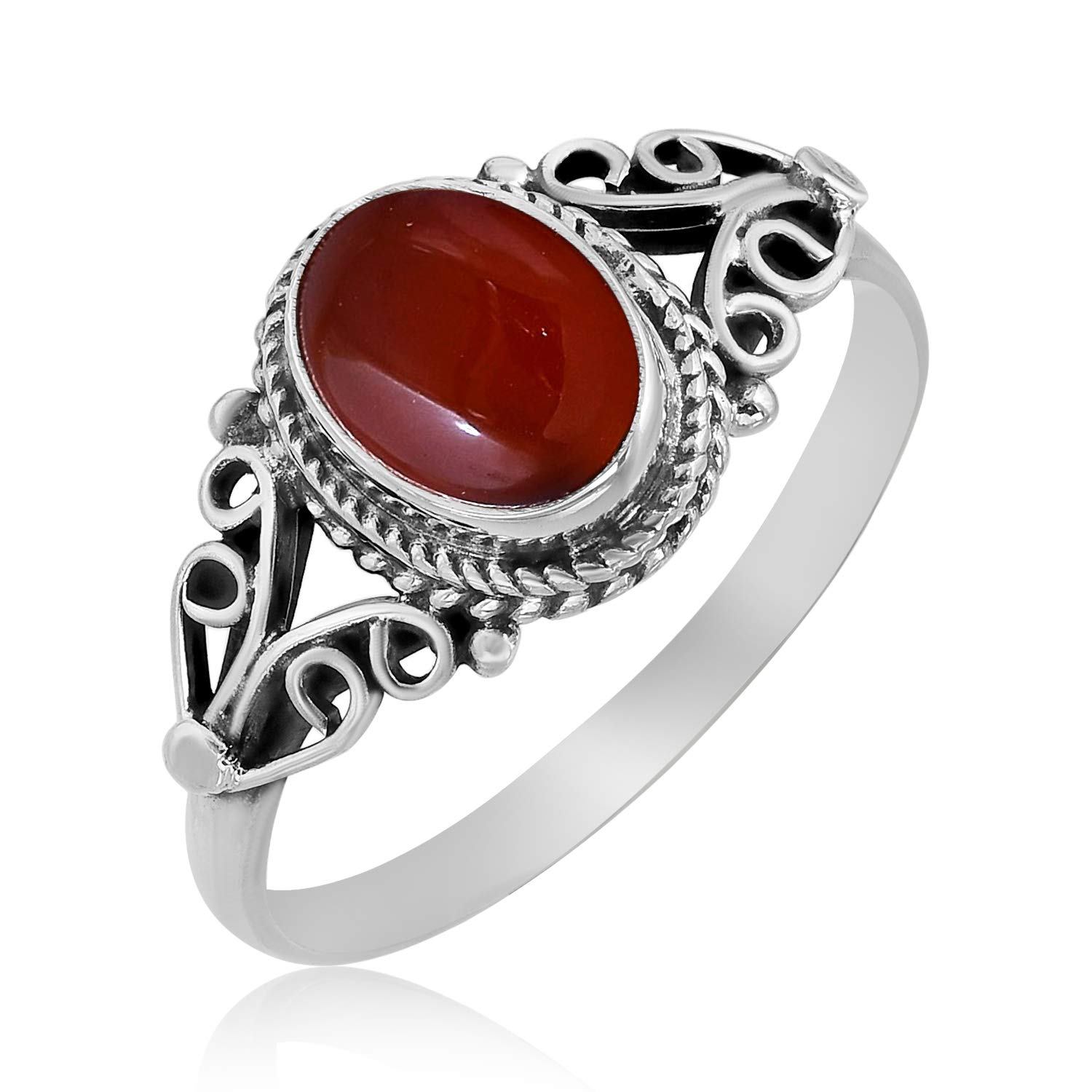 MAHAL JEWELS Carneilan 925 Sterling Silver Delicated Ring | Gift for Women and Girls (Sz-12) (B08W9MC7LJ) Amazon Price History, Amazon Price Tracker