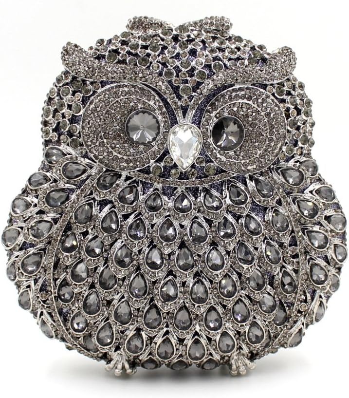 Women's Evening Handbags Luxury Rhinestone Owl Evening Clutches Bags Party Purse