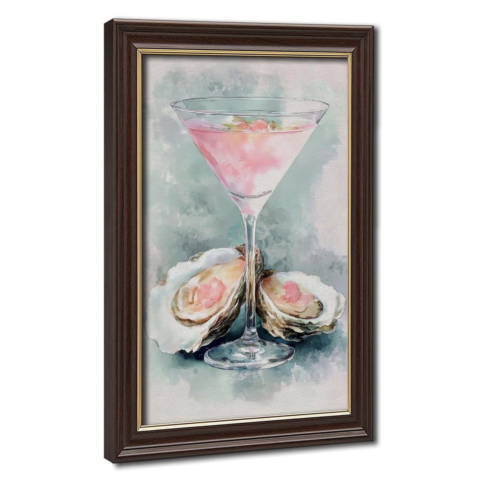 Flamint Coastal Bar Oil Painting Canvas Poster for Dorm Room Decor Gift