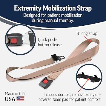 OPTP Extremity Mobilization Strap 8 Manual Therapy Belt, Made in the USA
