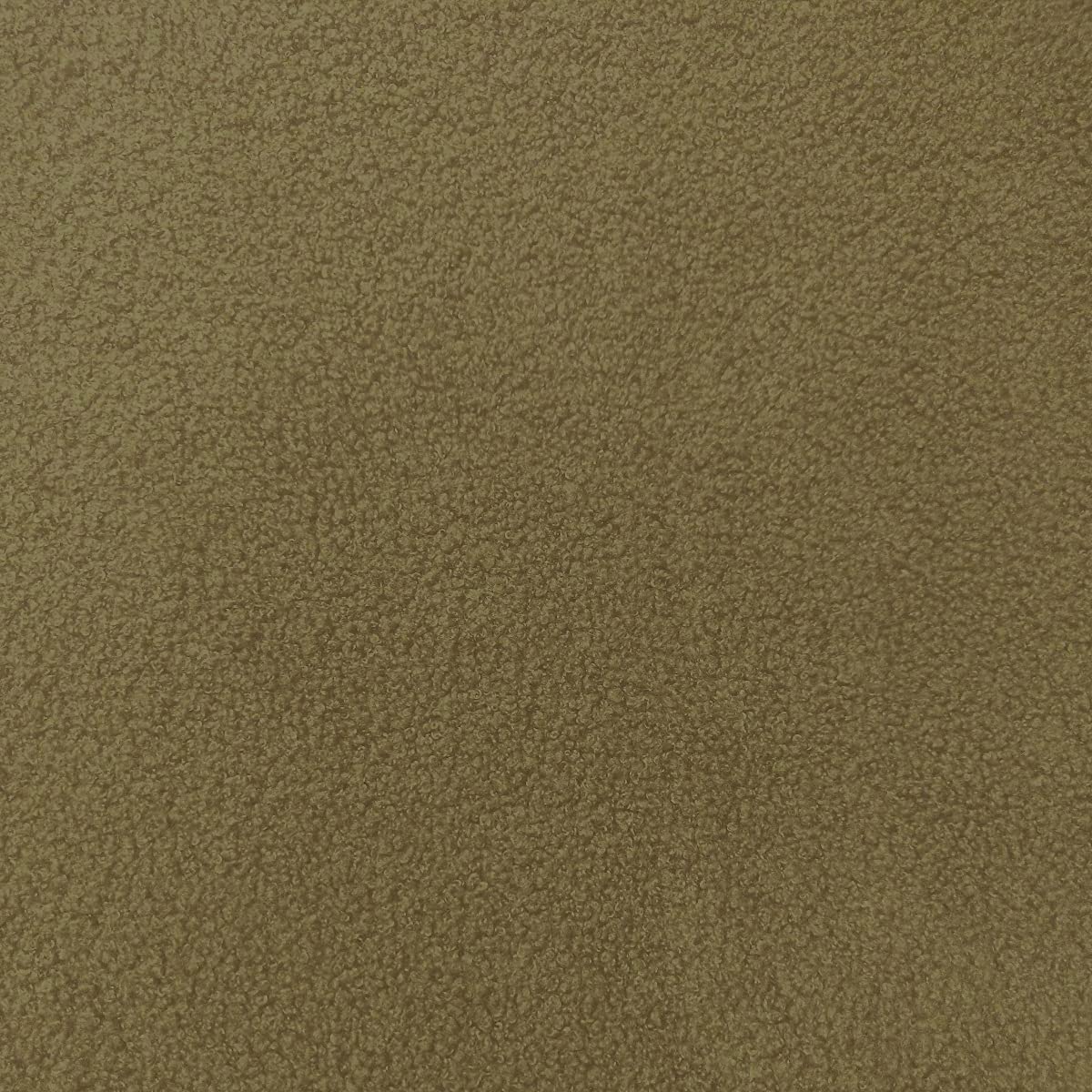 Italian Sheep Faux Sherpa Fabric Material - Khaki, 1Mtr - 150cm x 100cm