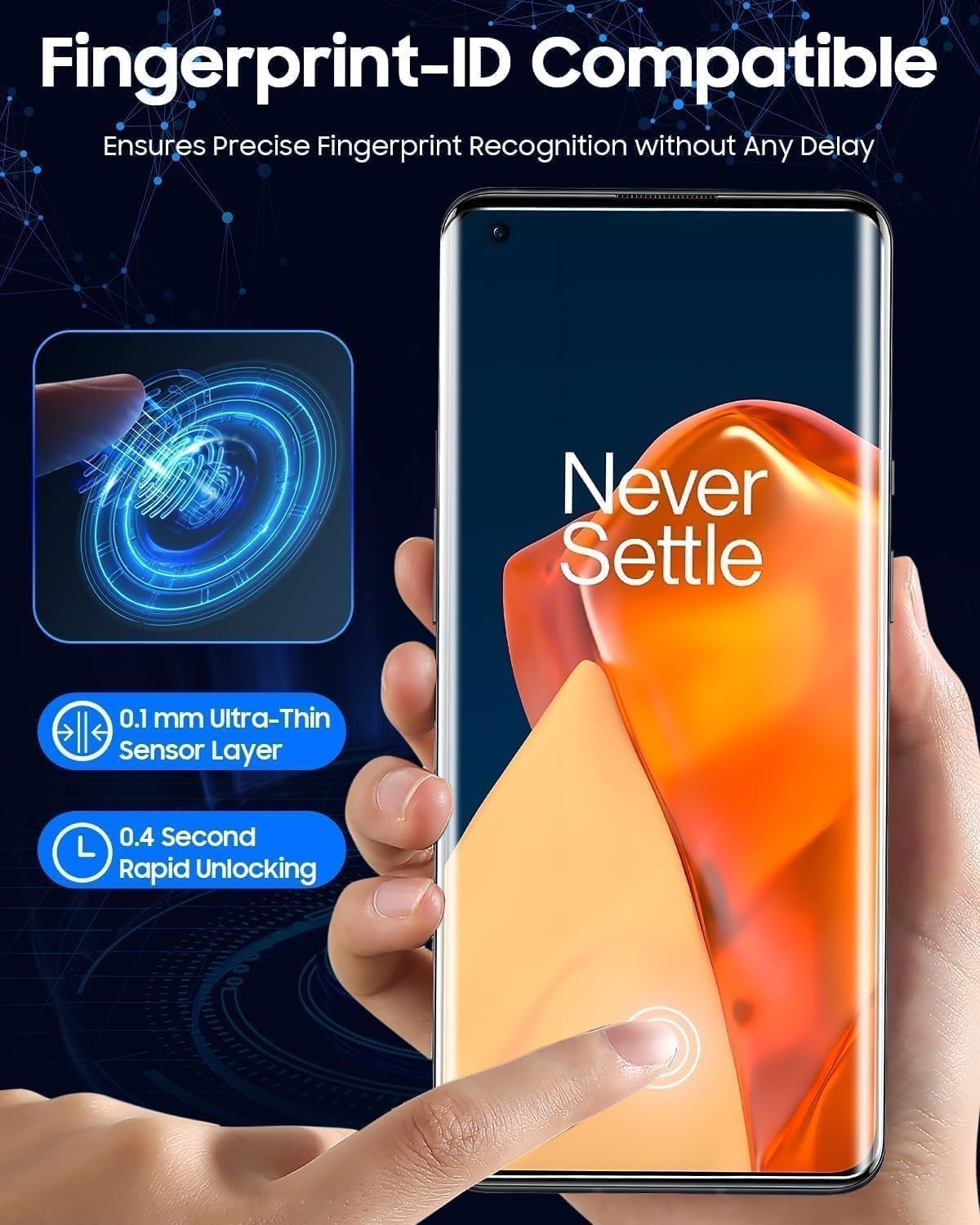 Mothca Premium Curved UV Tempered Glass Screen Protector for Realme GT 6 / GT 6T | HD Clear | Full Screen Coverage (Pack of 1) — Amazon image 3