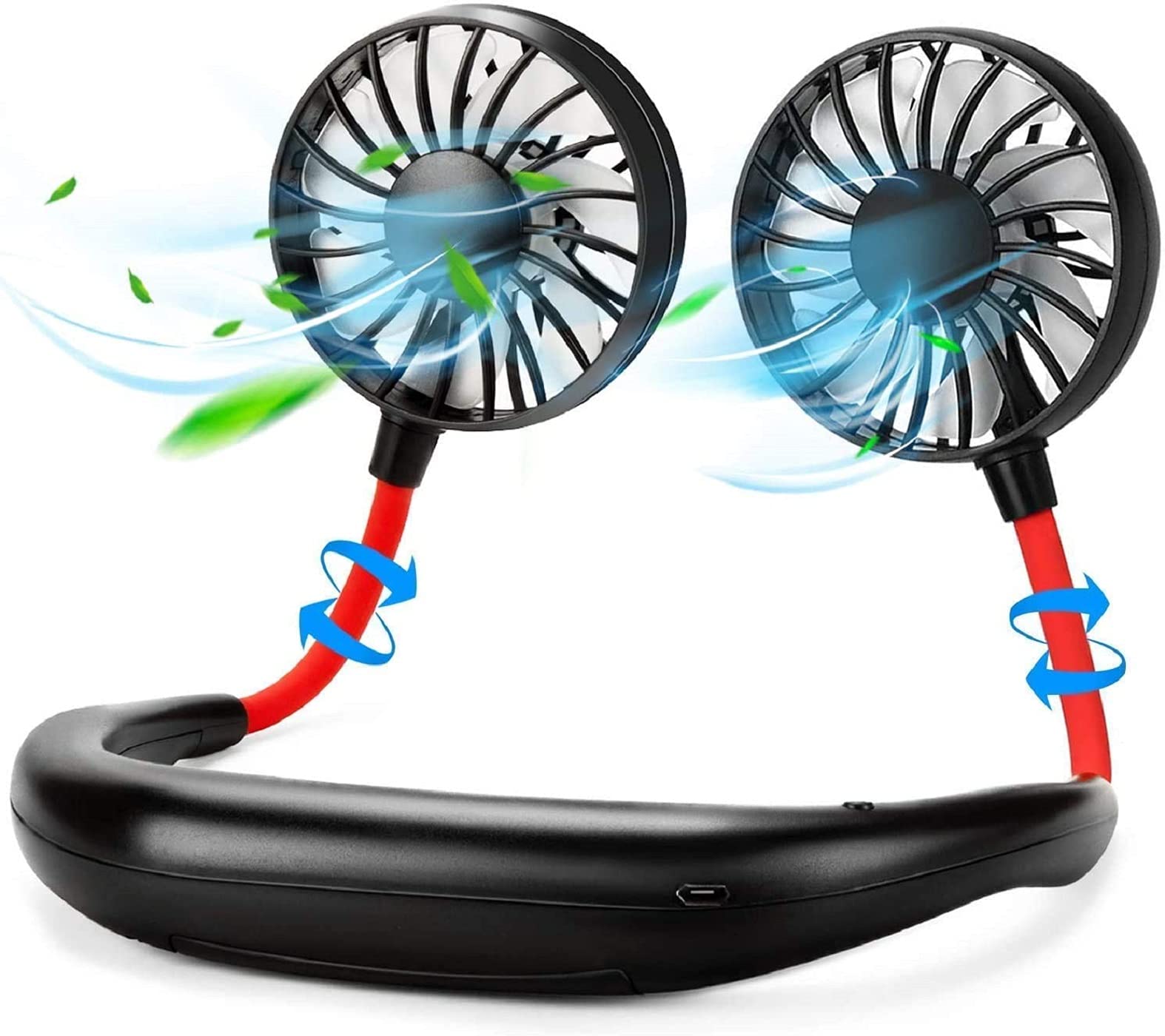 ClearChoice:- Fan USB Rechargeable Neck Hanging Fan Headphone Design for Home Travelling Outdoor(Multi Color)(1 Pis) (B093YXKCJS) Amazon Price History, Amazon Price Tracker