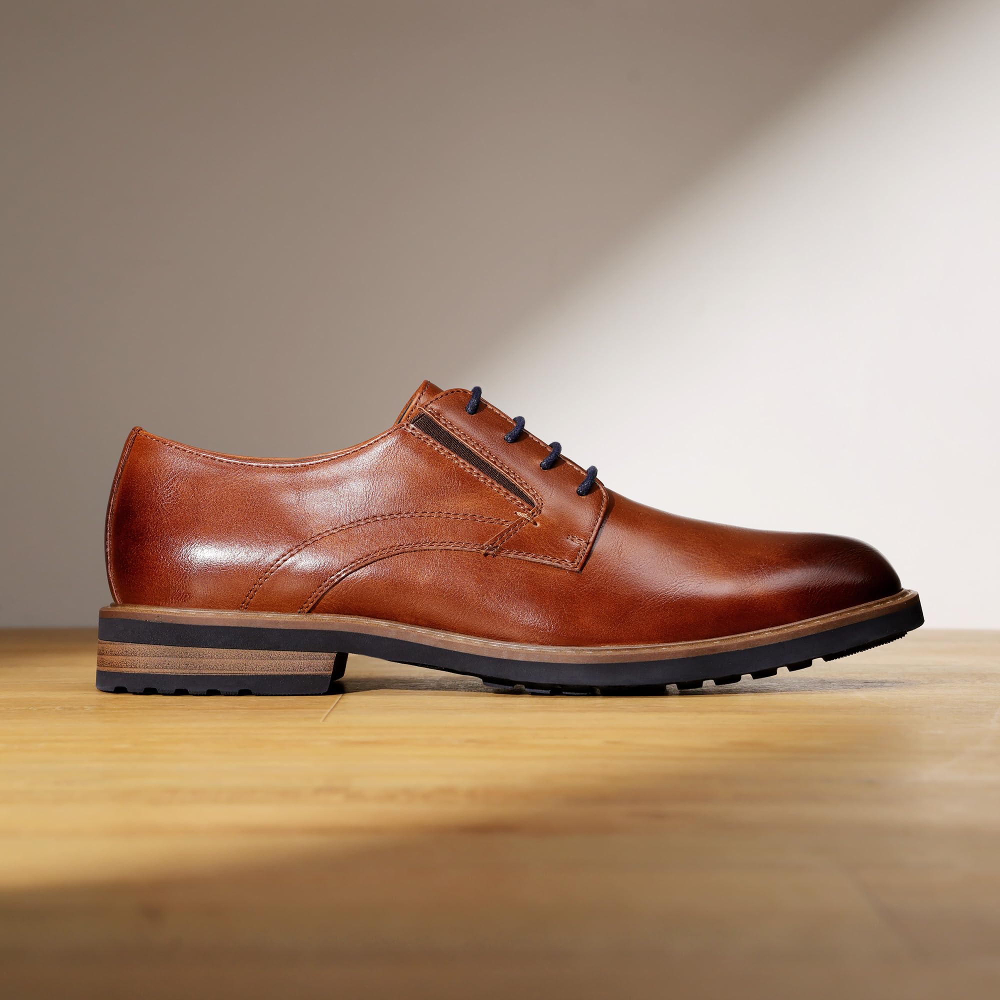 Bruno Marc Scarpe Oxford Uomo in Pelle Stringate Derby Basse Oxford Vintage Elegante