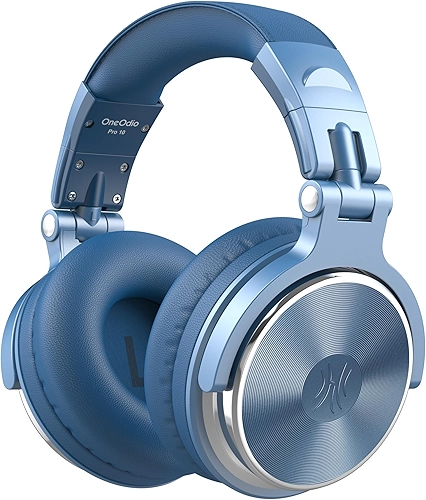 OneOdio Fones de ouvido com fio, monitor de estúdio de alta resolução e mixagem de DJ, fones de ouvido estéreo com drivers de 50 mm e conector de 1/4 a 3,5 mm para gravação de computador AMP, podcast,