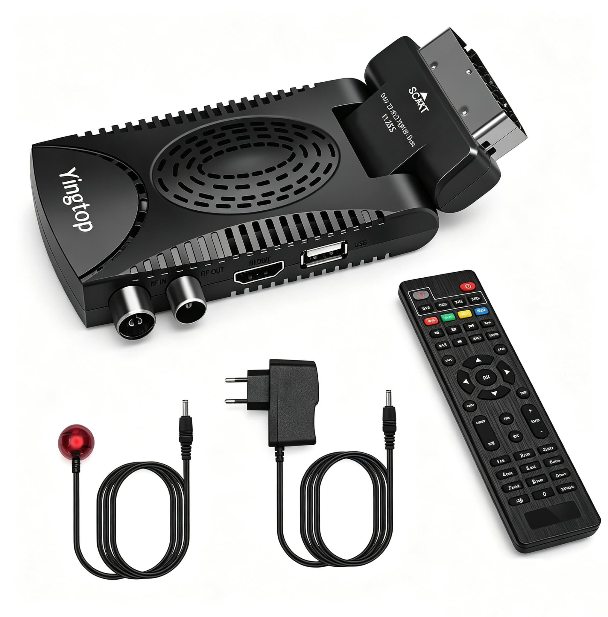 2026 Mini décodeur TNT HD DVB-T2 Récepteur numérique terrestre Full HD