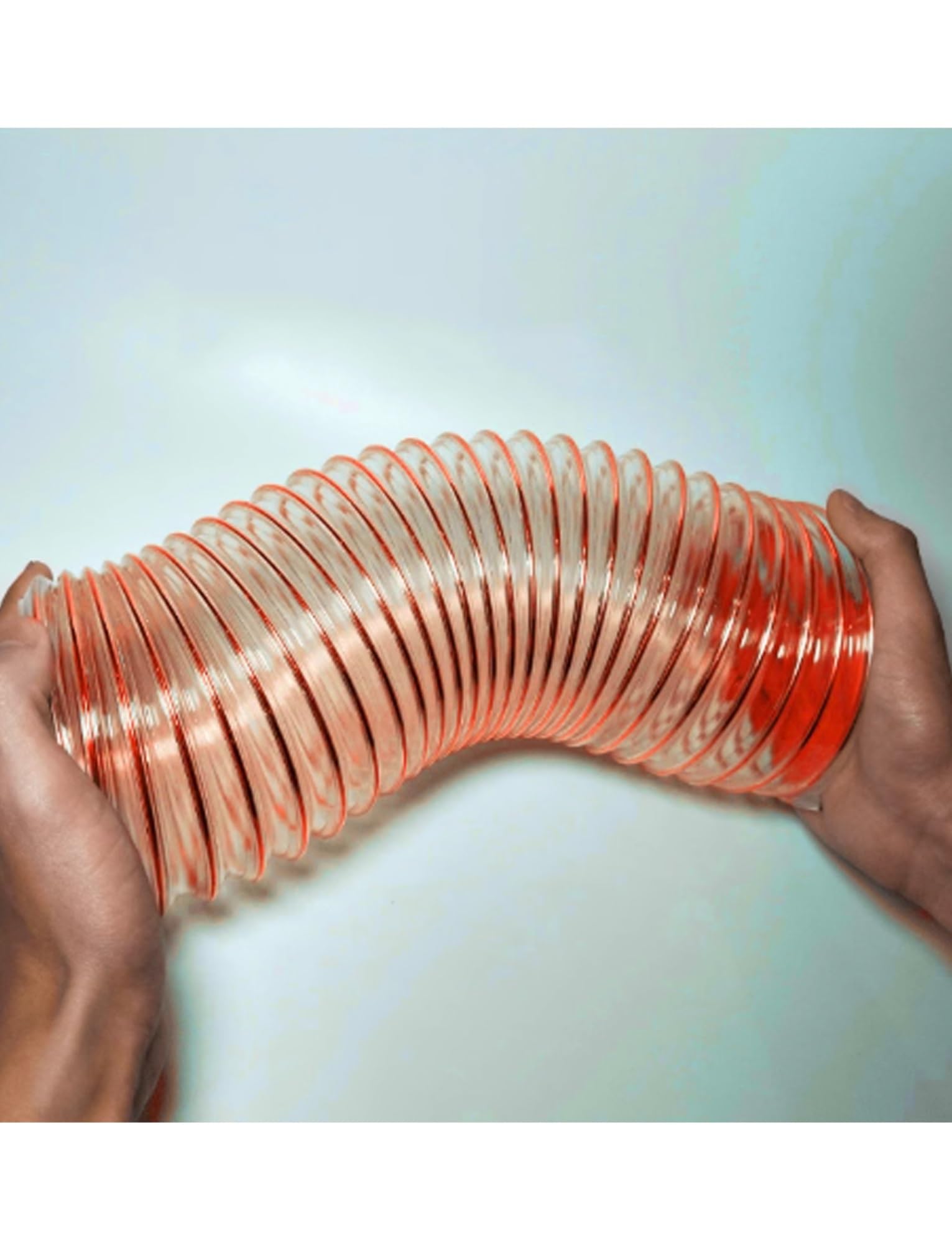 Tubo flessibile in poliuretano (PU) con diametro da 20 a 600 mm, spessore della parete di 0,93 mm e lunghezza di 1 metro (3,28 piedi) per aspirapolvere industriale.
