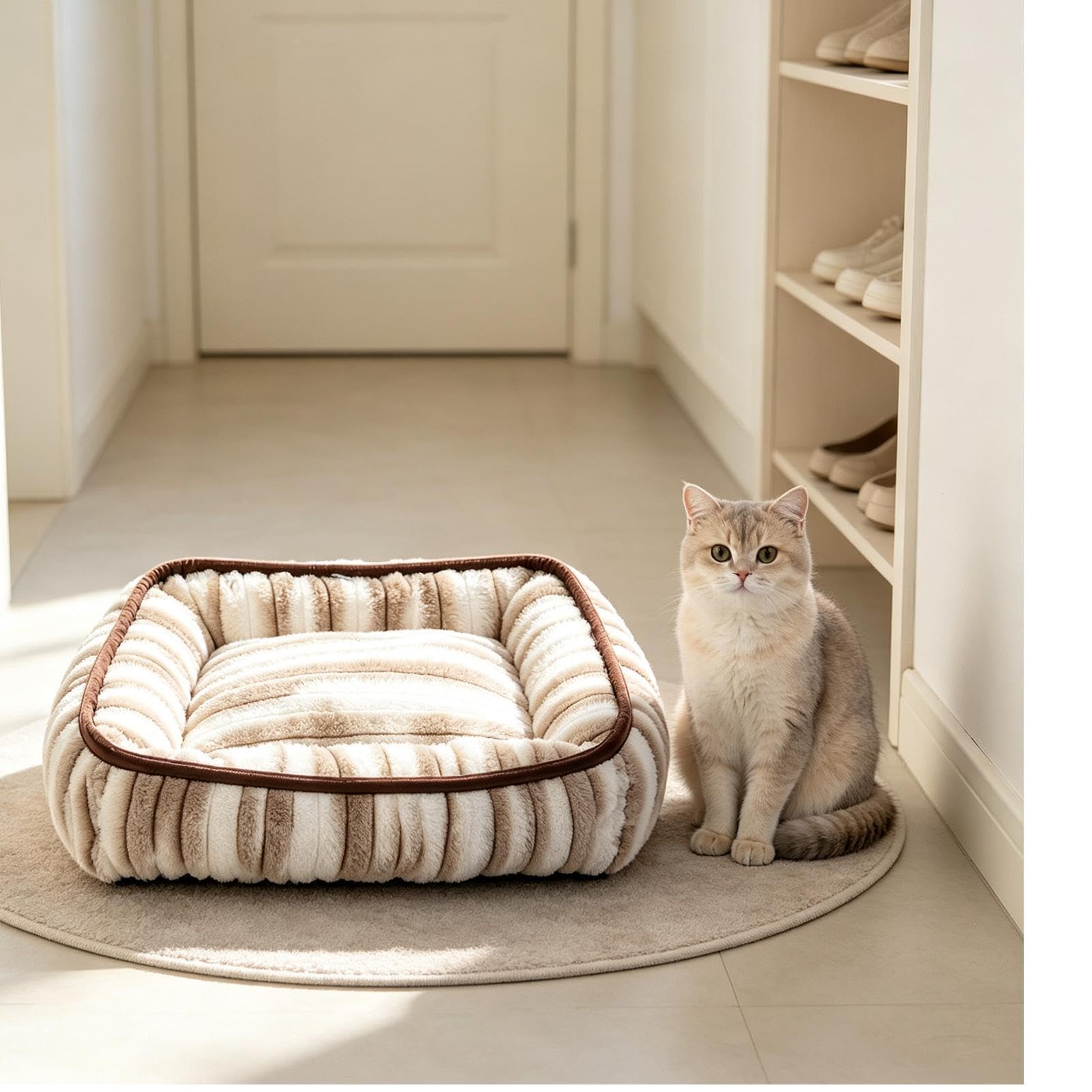 Katzenbett Maschinenwaschbares rutschfestes Kätzchenwinternest