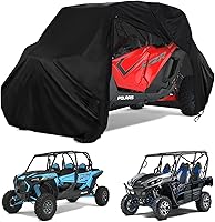 Vista 1 de Funda UTV de 4 plazas resistente con cremallera 420D impermeable para Kawasaki Teryx 4 Krx 4 Mule, Polaris Ranger Crew 570 1000 RZR General 4