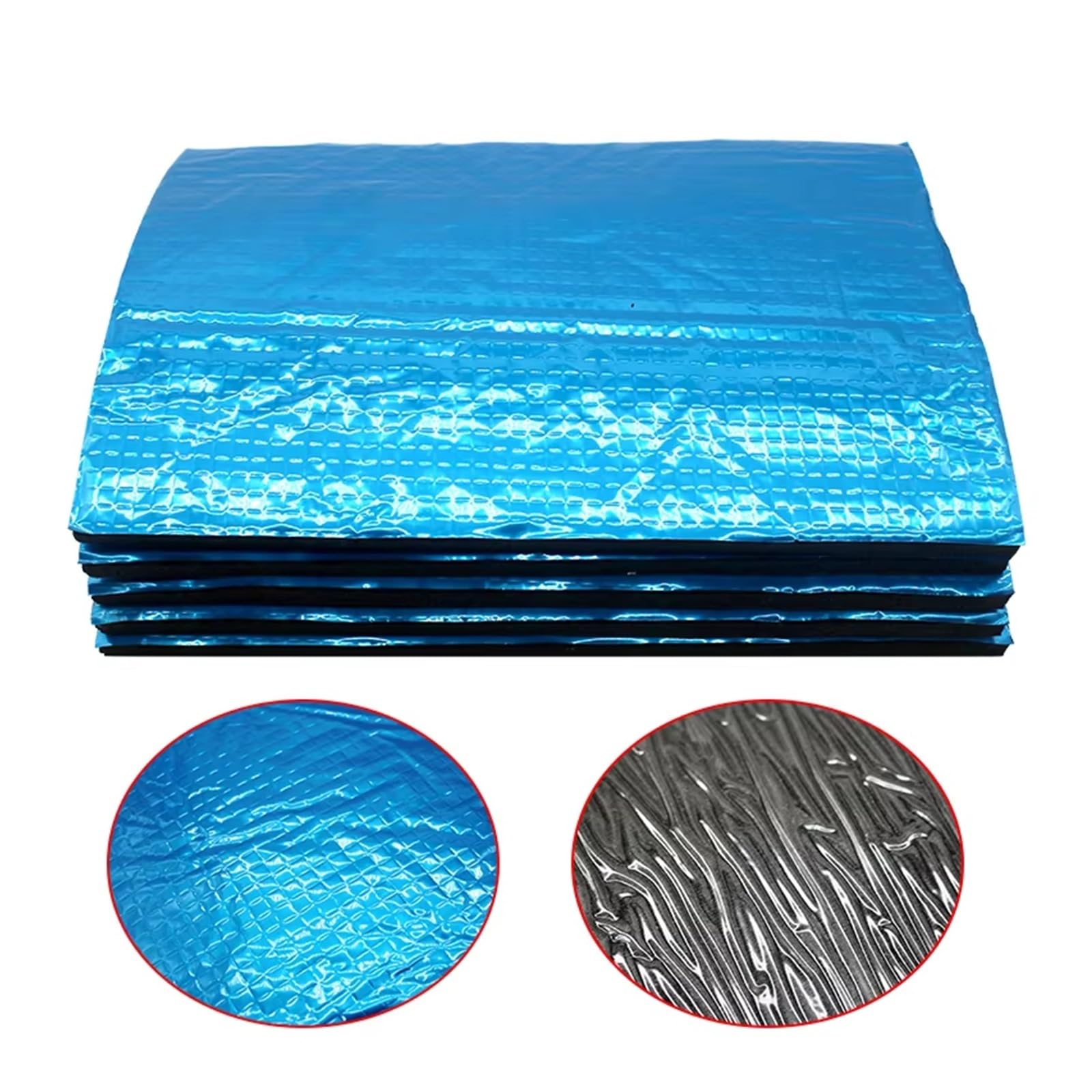 Panel de aislamiento térmico para coche Algodón del aislamiento sano y de calor usado en el coche, temperatura ruido 30/50/80/100 Hojas 25x18cmx5m m(80pcsC)